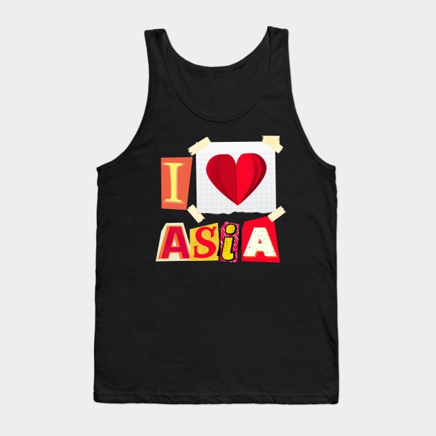 I love Asia Tank Top by Studio468